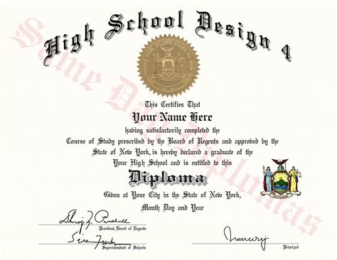 genuine copy of diploma